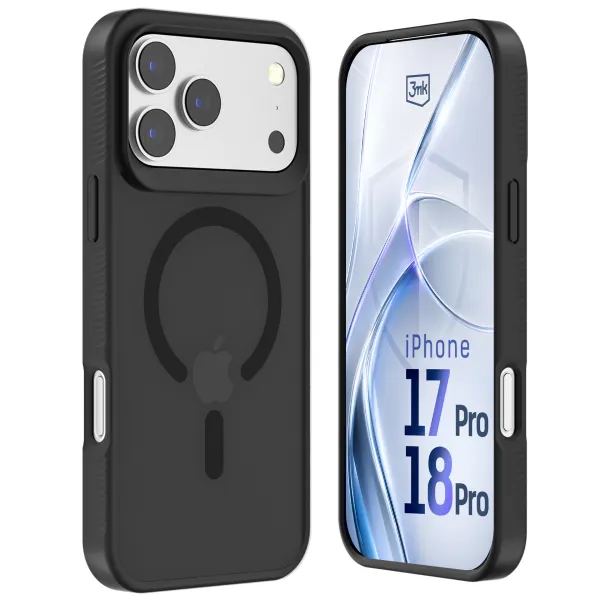 Apple iPhone 17 Pro/ 18 Pro - 3mk Hardy Hazy MagCase Black