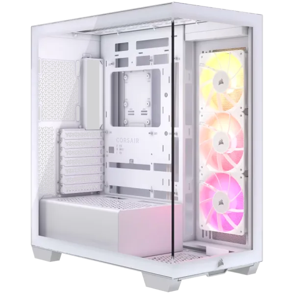 CORSAIR 3500X ARGB Mid-Tower PC Case - White