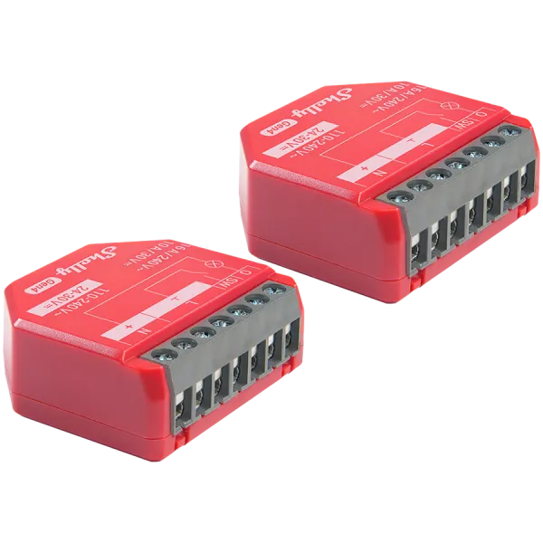 SHELLY 1PM Gen4 2-pack 1-kanałowy moduł z pomiarem mocy dwupak