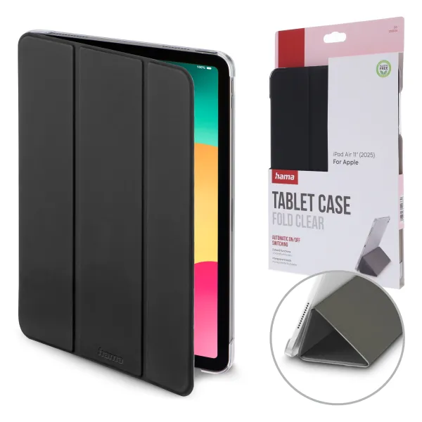 Hama case pokrowiec futerał ETUI FOLD CLEAR do iPad Air 11" 2025 CZARNE