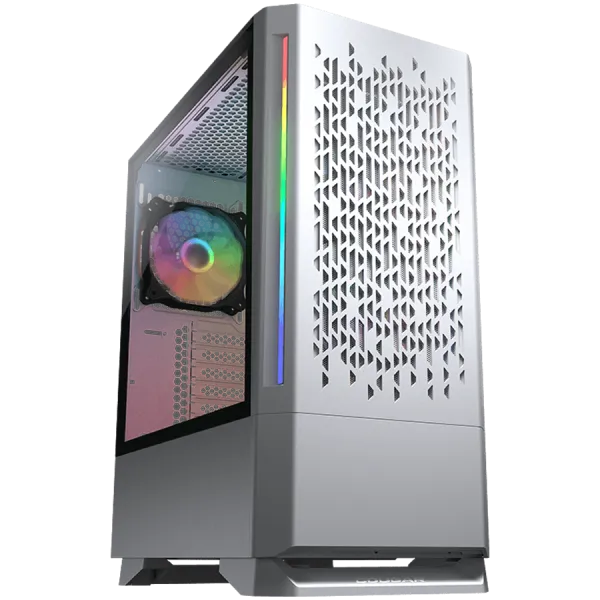 COUGAR Obudowa MX430 Air RGB, Midi Tower, 3x ARGB, Bia?a