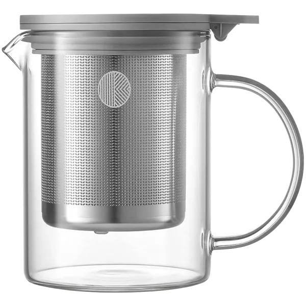 BUYDEEM Szklany dzbanek z zaparzaczem 500ml, CD2001