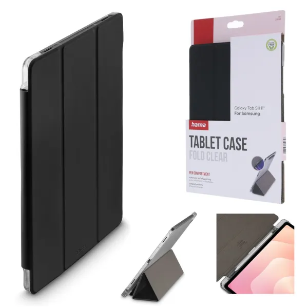 HAMA ETUI FOLD CLEAR Z MIEJSCEM NA RYSIK SAMSUNG GALAXY TAB S11 11" FUTERAŁ