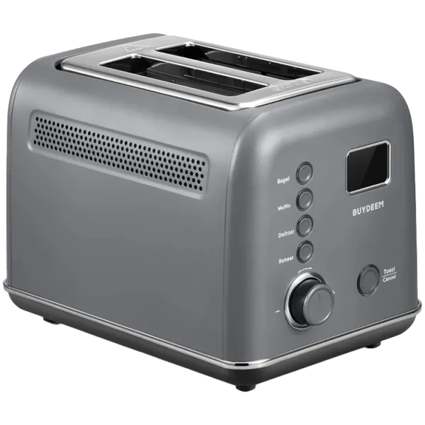 BUYDEEM Automatyczny Metalowy Toster na 2 kromki, DT730E, Ink Grey, EU