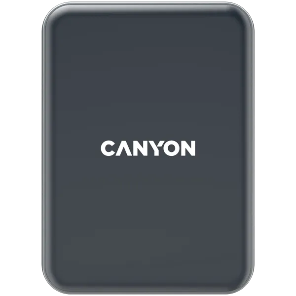 CANYON Uchwyt samoch. CA-15, magnetyczny, USB-C, bezprzewodowe ładowanie, Czarny