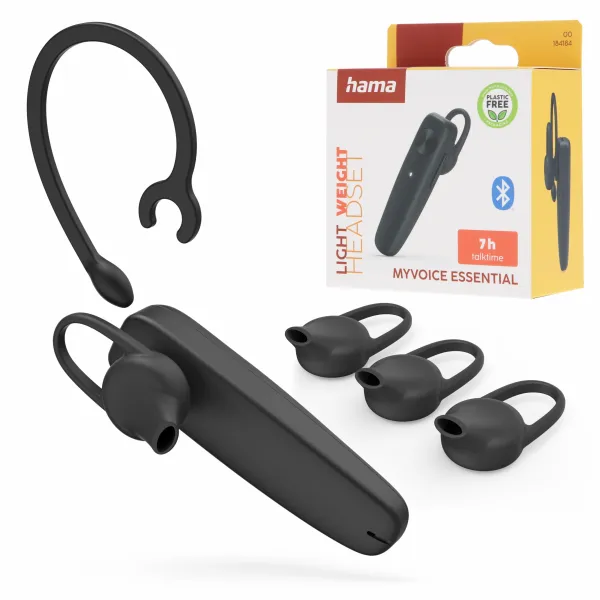 Słuchawka mono Hama MyVoice Essential Bluetooth czarna