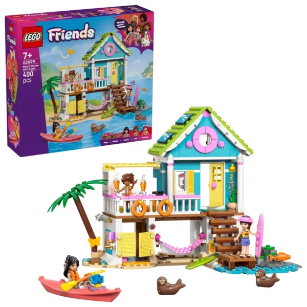 Klocki LEGO Friends 42699 - Domek na plaży z fokami