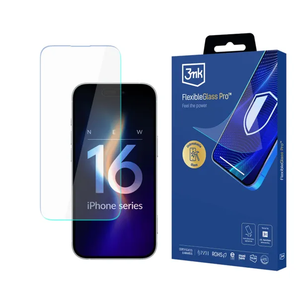 Apple iPhone 16 - 3mk FlexibleGlass Pro