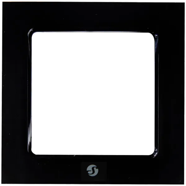 SHELLY Wall frame 1 - black Pojedyncza ramka wyłącznika czarna