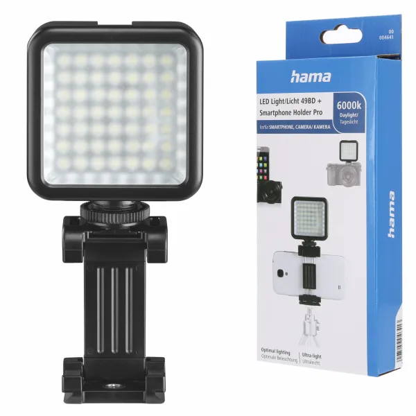 Hama lampa LED do aparatu fotograficznego smartfonu oświetlenie do selfie