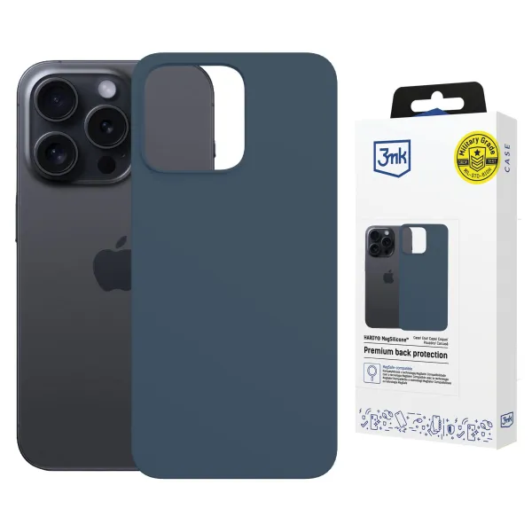 Apple iPhone 15 Pro Max - 3mk Hardy MagSilicone Royal Blue