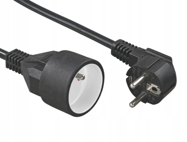 Przedłużacz elektryczny Hama Standard 5m 3680W czarny uziemienie listwa