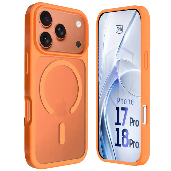 Apple iPhone 17 Pro/ 18 Pro - 3mk Hardy Hazy MagCase Orange