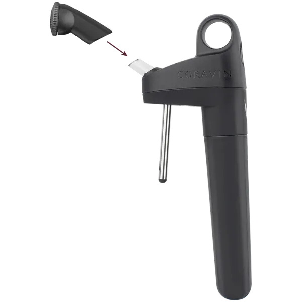 CORAVIN Pivot, Aerator do systemu przechowywania wina, Czarny