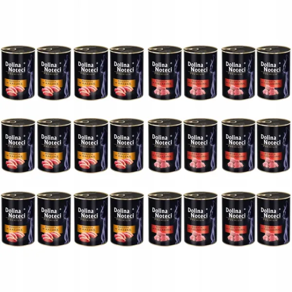 DOLINA NOTECI kot cielęcina + kaczka - 24x400g