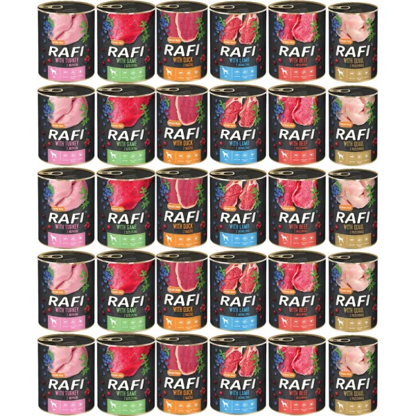 Dolina Noteci Karma Rafi dla psa MIX SMAKÓW 30x800g
