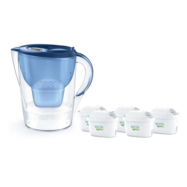 Dzbanek filtrujący Brita Marella XL+5 wkładów MaxtraPro PP (3,5l; niebieski)