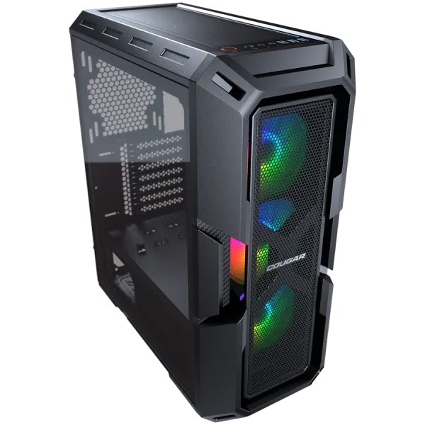 COUGAR Obudowa MX440 Mesh RGB, Midi Tower, 3x ARGB, Czarna
