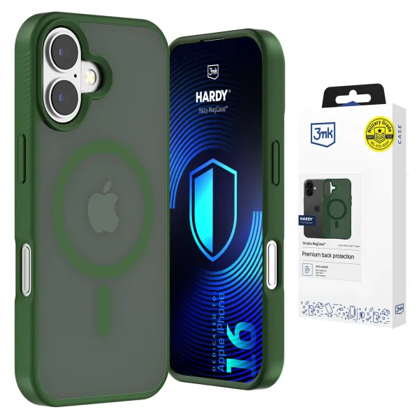 Apple iPhone 16 - 3mk Hardy Hazy MagCase Green