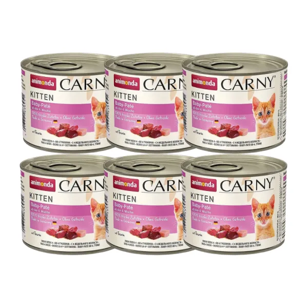 ANIMONDA Carny Kitten Baby Pate 6x200g