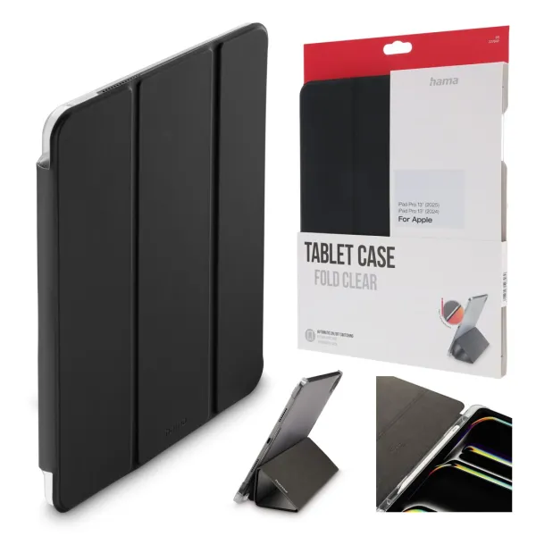 HAMA ETUI FUTERAŁ FOLD CLEAR Z MIEJSCEM NA RYSIK iPad PRO 13" 2025 2024