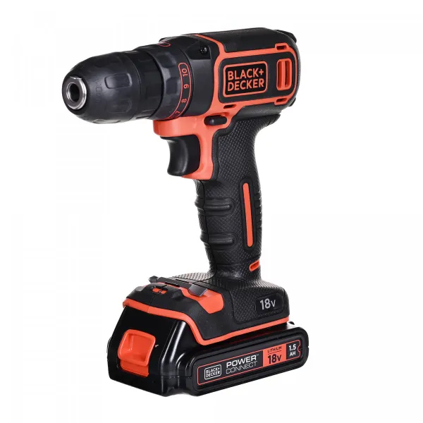 Wiertarko-wkrętarka 18V BDCDC18B BLACK DECKER + 2 akumulatory + ładowarka