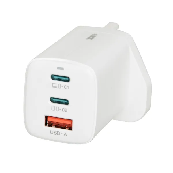 ŁADOWARKA SIECIOWA I-BOX C-65 UK 65W KABEL, BLACK