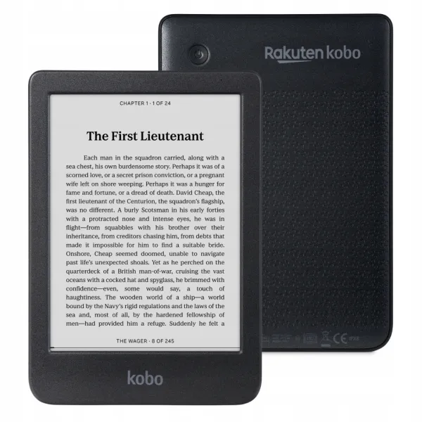 Czytnik Ebook Kobo Clara BW 16GB 6 cali IPX8 E-Ink Bluetooth Wi-Fi dotykowy