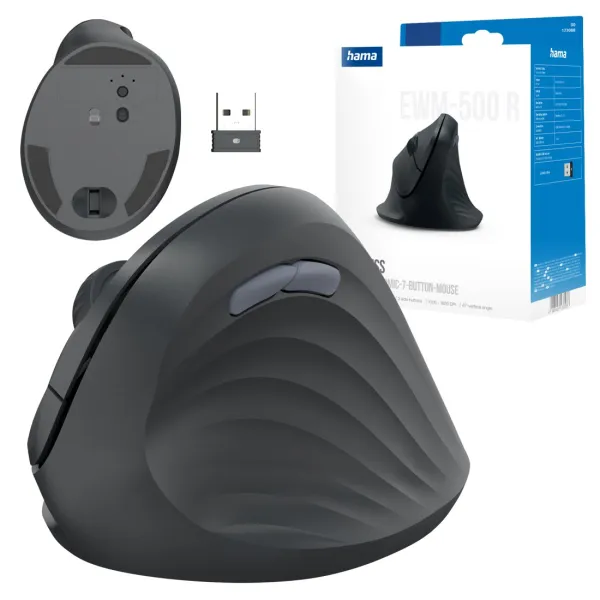 Hama EWM-500R myszka mysz bezprzewodowa pionowa ergonomiczna USB