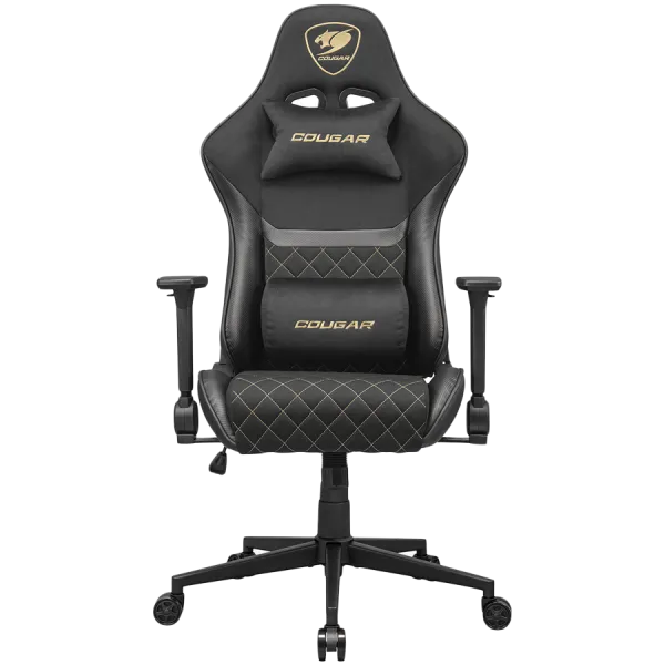 COUGAR Fotel Gamingowy Armor One V2 Gold F, Czarny