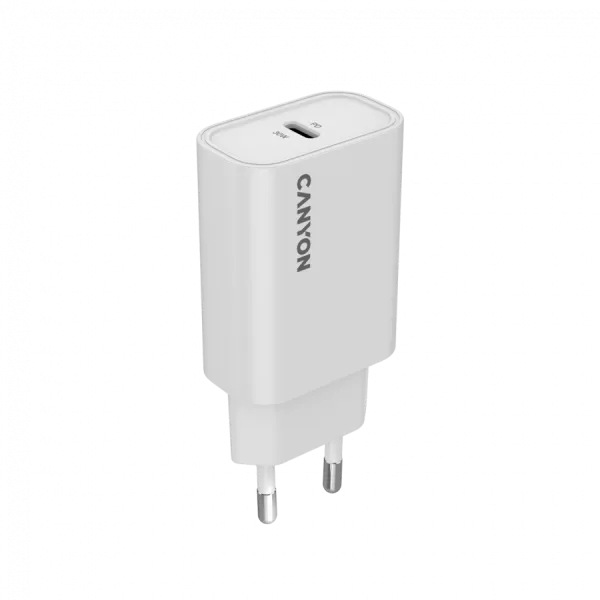 CANYON Ładowarka sieciowa OnCharge 30CL 30W 1xPD UK Biała