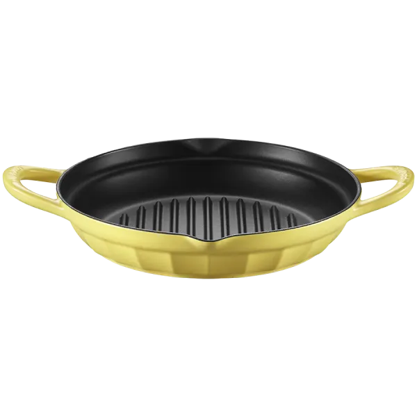 BUYDEEM Patelnia grillowa żeliwna 26 cm CP553 Mellow Yellow
