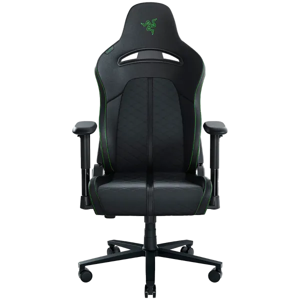 Razer Enki X, Gaming Chair, Dual-Textured Synthetic Leather, 2D Armrests, Class 4 Gas Lift, Optimized Cushion Density, Built-in Lumbar Arch, Adjustable 152° Recline, Recommended Weight < 130 kg