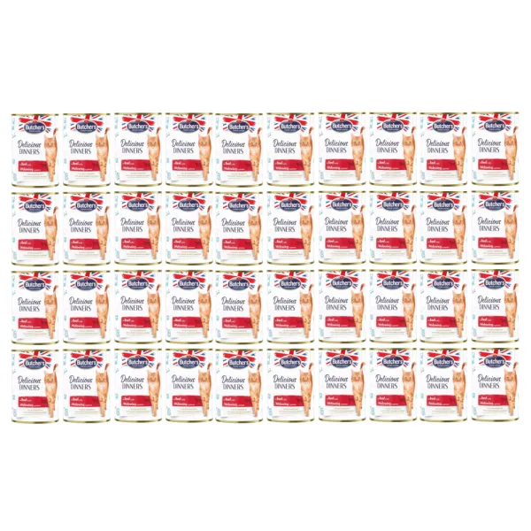 Mokra karma dla kota Butcher's Delicious Dinners Wołowina 40x400g