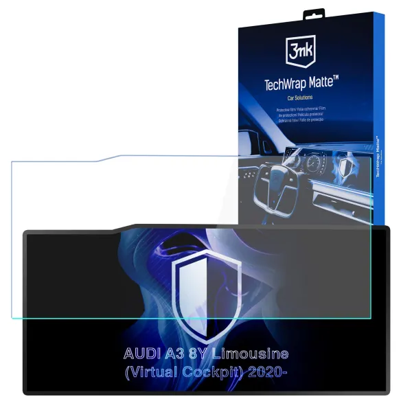 AUDI A3 8Y Limousine Virtual Cockpit (2020 - 2026) - 3mk TechWrap Matte Center Display