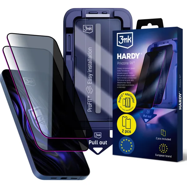 Apple iPhone 15/16 - 3mk Hardy Privzone 9H
