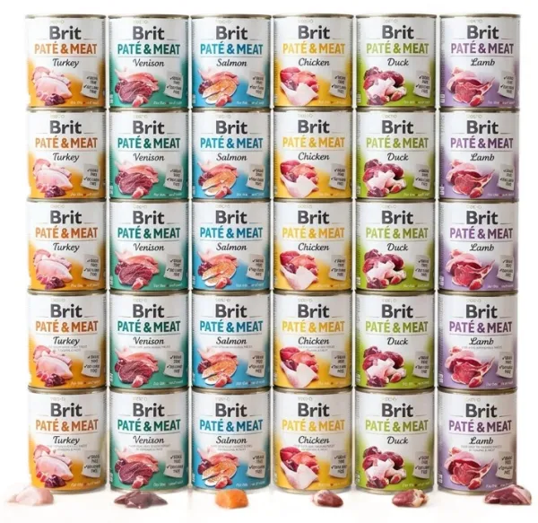 Mokra karma dla psa BRIT PATÉ & MEAT MIX smaków 30x800g
