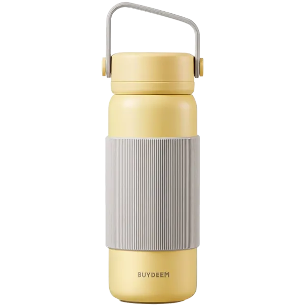 BUYDEEM Termos z zaparzaczem 400 ml, CD1011, Mellow Yellow