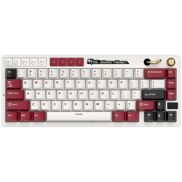ROYAL KLUDGE RK M65 Famicom Gaming Keyboard Cream switch