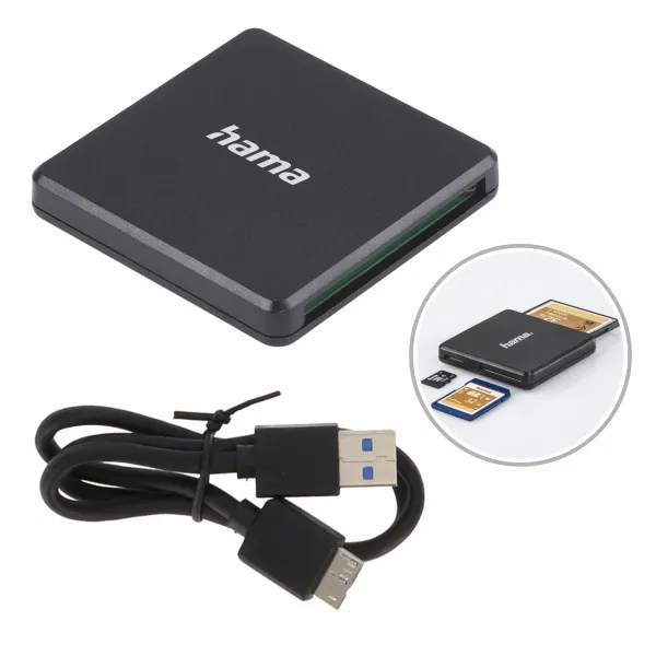 Hama CZYTNIK KART ADAPTER USB 3.0 SD/MSD/CF