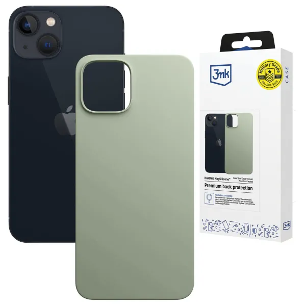 Apple iPhone 15 - 3mk Hardy MagSilicone Green