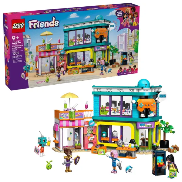LEGO Friends 42674 - Sklep z grami i komiksami