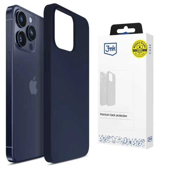 Apple iPhone 16 Pro Max - 3mk Hardy Mellow Case Dark Blue