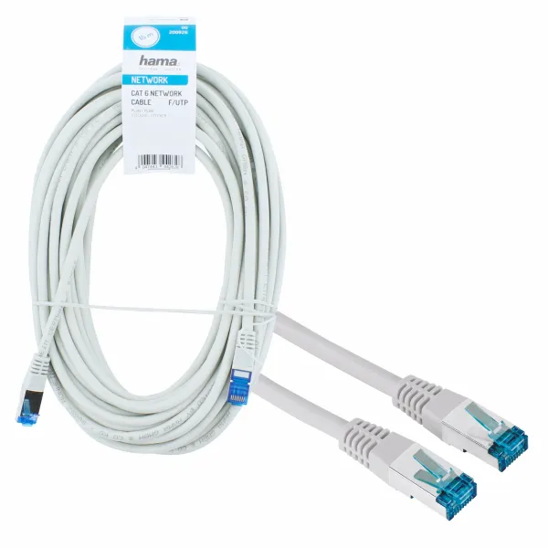 Hama KABEL SIECIOWY CAT6 F/UTP 1Gbit/s 15m koszowy