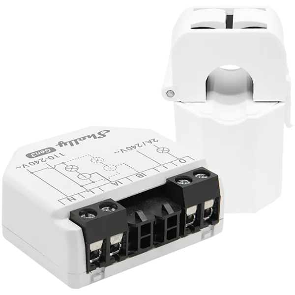 SHELLY EM Gen3 1x50A CT moduł pomiaru energii w zestawie