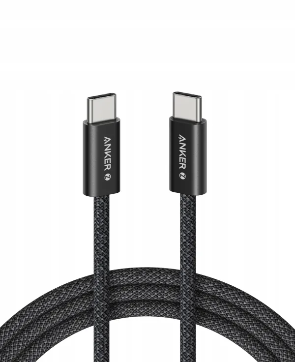 Kabel USB-C - USB-C - szybkie ładowanie Anker Zolo 240W pleciony czarny