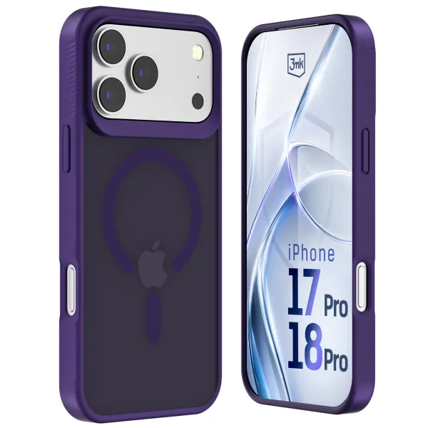 Apple iPhone 17 Pro/ 18 Pro - 3mk Hardy Hazy MagCase Purple