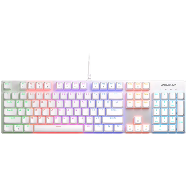 COUGAR Klawiatura Gamingowa Ultimus EX, RGB, USB, Bia?a