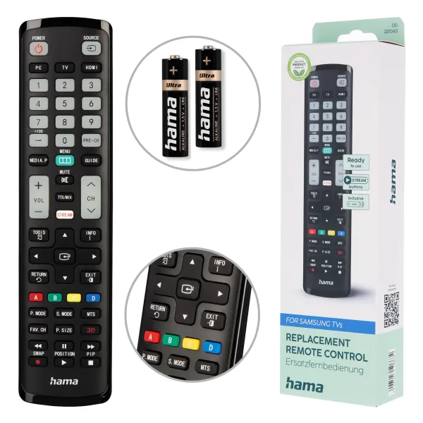 Hama Pilot Dedykowany Do Telewizorów Samsung Podświetlane Przyciski