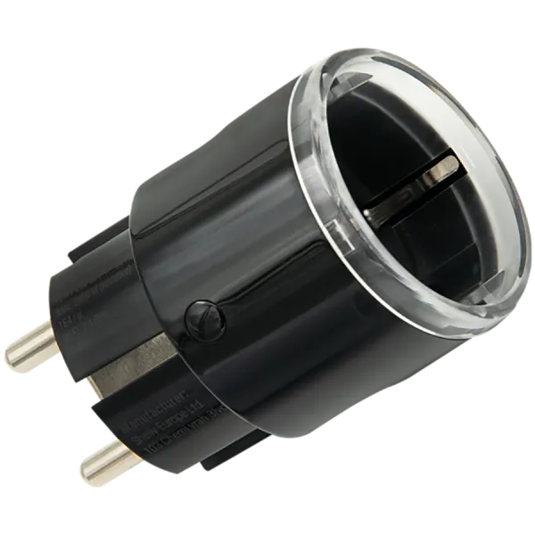 SHELLY Plug S Gen3 Black Inteligentne gniazdko wewnętrzne czarne